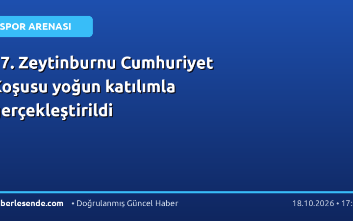 17. Zeytinburnu Cumhuriyet Koşusu yoğun katılımla gerçekleştirildi