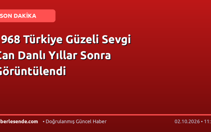 1968 Türkiye Güzeli Sevgi Can Danlı Yıllar Sonra Görüntülendi