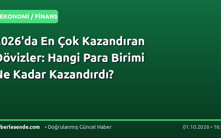 2026'da En Çok Kazandıran Dövizler: Hangi Para Birimi Ne Kadar Kazandırdı?