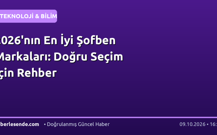 2026'nın En İyi Şofben Markaları: Doğru Seçim İçin Rehber
