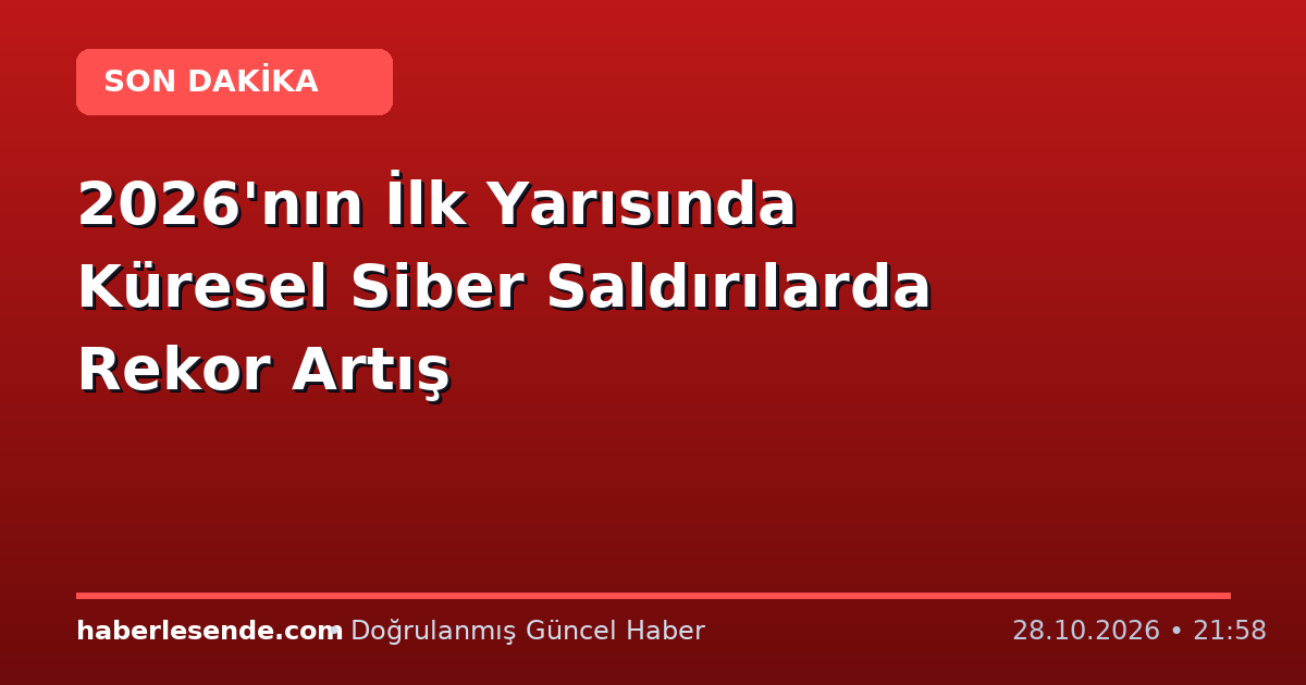 2026'nın İlk Yarısında Küresel Siber Saldırılarda Rekor Artış