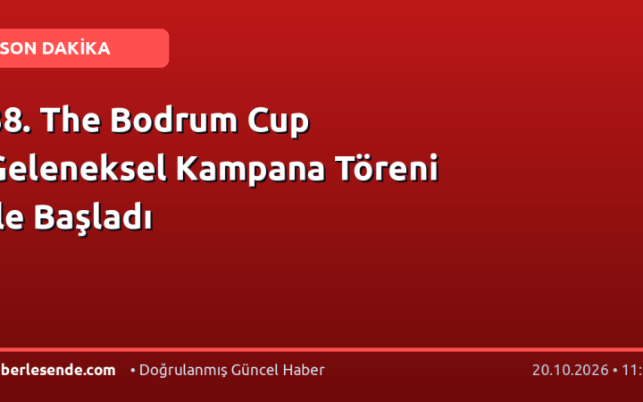 38. The Bodrum Cup Geleneksel Kampana Töreni ile Başladı