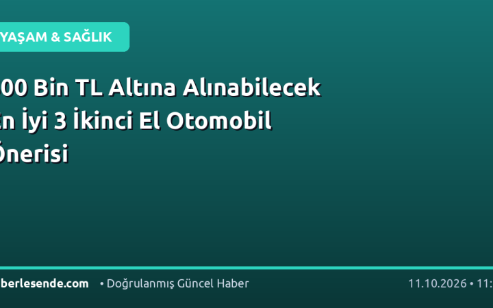 500 Bin TL Altına Alınabilecek En İyi 3 İkinci El Otomobil Önerisi