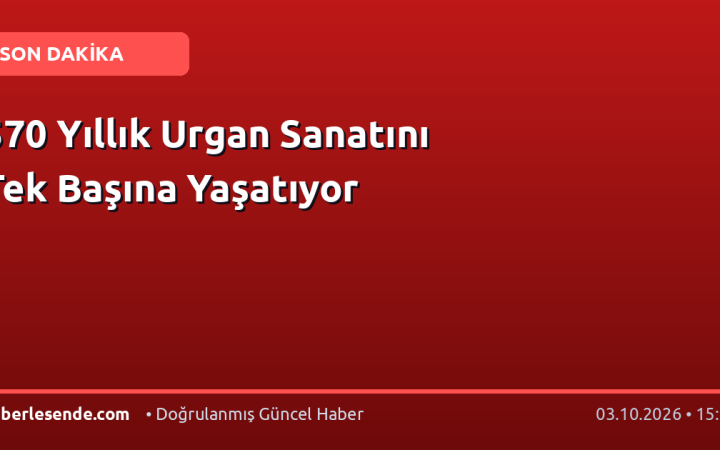 570 Yıllık Urgan Sanatını Tek Başına Yaşatıyor