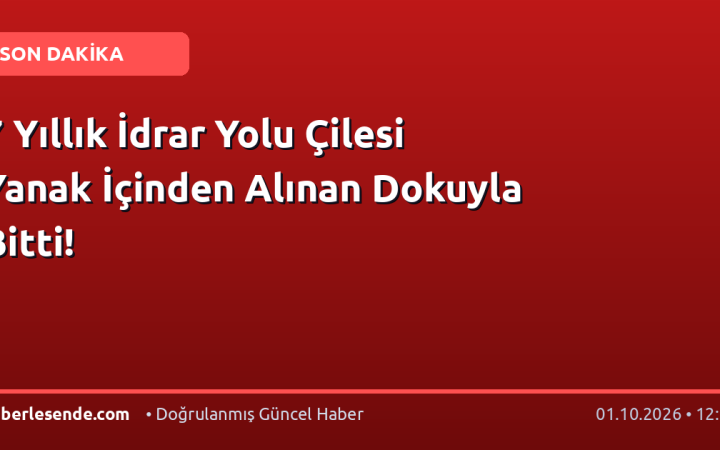 7 Yıllık İdrar Yolu Çilesi Yanak İçinden Alınan Dokuyla Bitti!