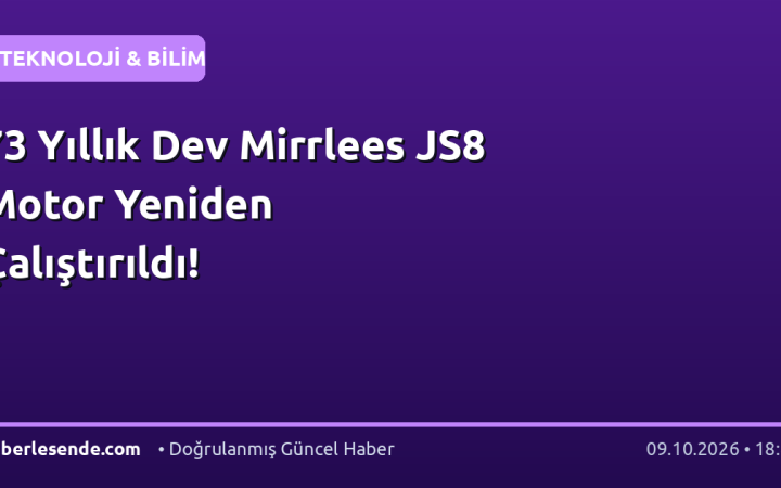73 Yıllık Dev Mirrlees JS8 Motor Yeniden Çalıştırıldı!