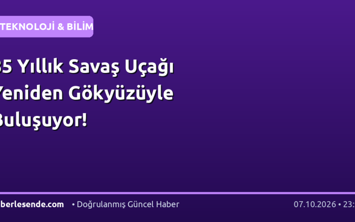 85 Yıllık Savaş Uçağı Yeniden Gökyüzüyle Buluşuyor!