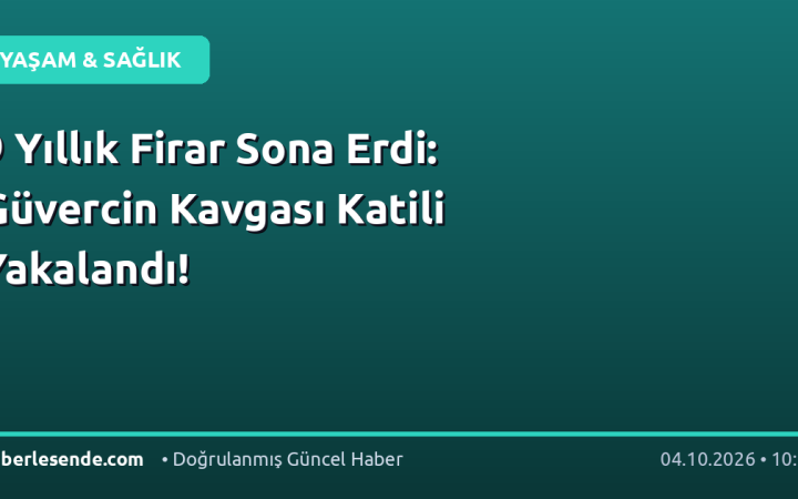 9 Yıllık Firar Sona Erdi: Güvercin Kavgası Katili Yakalandı!