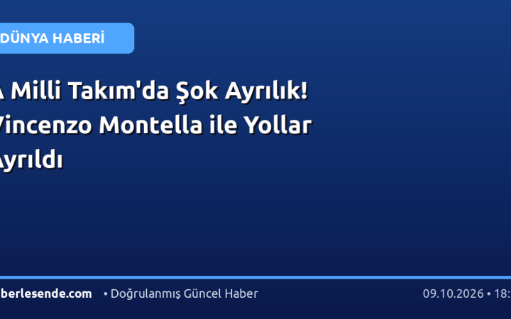 A Milli Takım'da Şok Ayrılık! Vincenzo Montella ile Yollar Ayrıldı