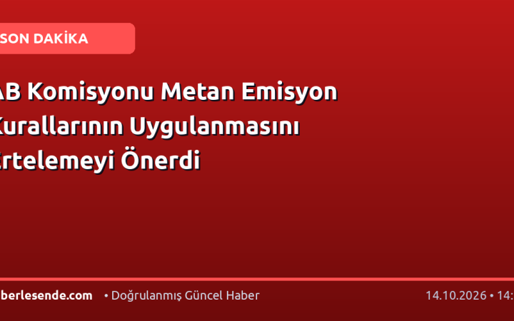 AB Komisyonu Metan Emisyon Kurallarının Uygulanmasını Ertelemeyi Önerdi