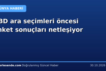 ABD ara seçimleri öncesi anket sonuçları netleşiyor
