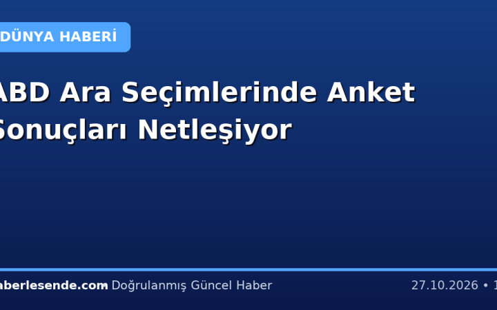 ABD Ara Seçimlerinde Anket Sonuçları Netleşiyor