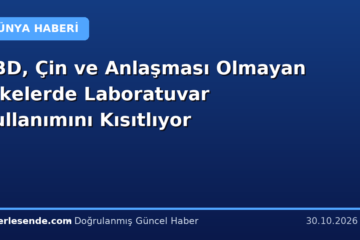 ABD, Çin ve Anlaşması Olmayan Ülkelerde Laboratuvar Kullanımını Kısıtlıyor