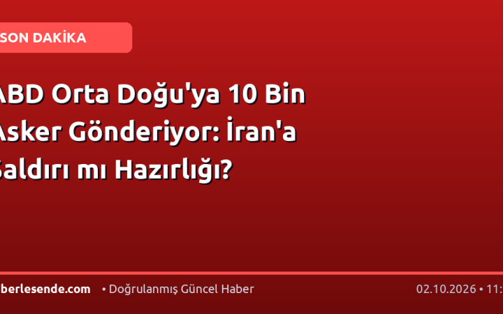 ABD Orta Doğu'ya 10 Bin Asker Gönderiyor: İran'a Saldırı mı Hazırlığı?