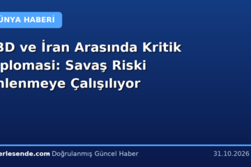 ABD ve İran Arasında Kritik Diplomasi: Savaş Riski Önlenmeye Çalışılıyor