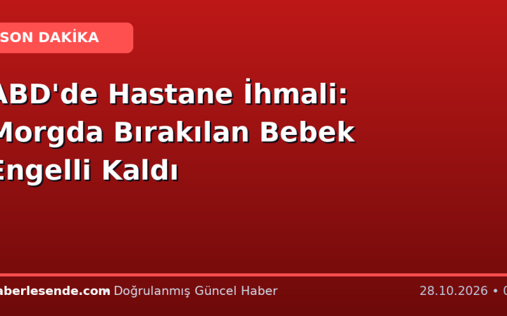ABD'de Hastane İhmali: Morgda Bırakılan Bebek Engelli Kaldı