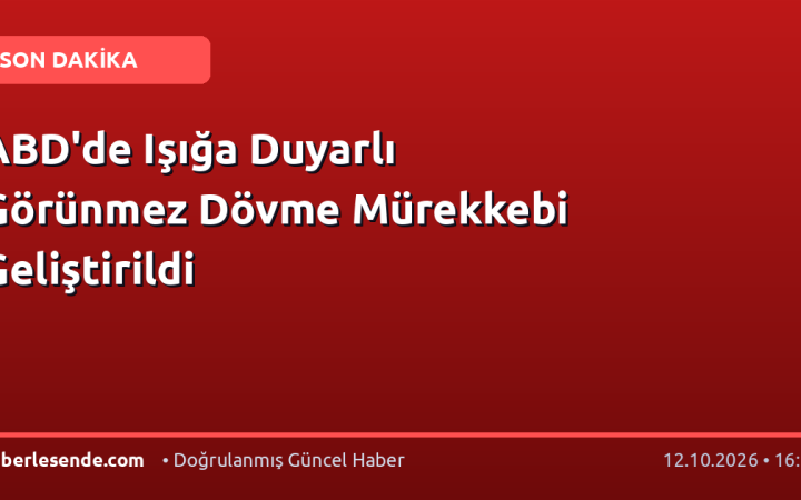 ABD'de Işığa Duyarlı Görünmez Dövme Mürekkebi Geliştirildi