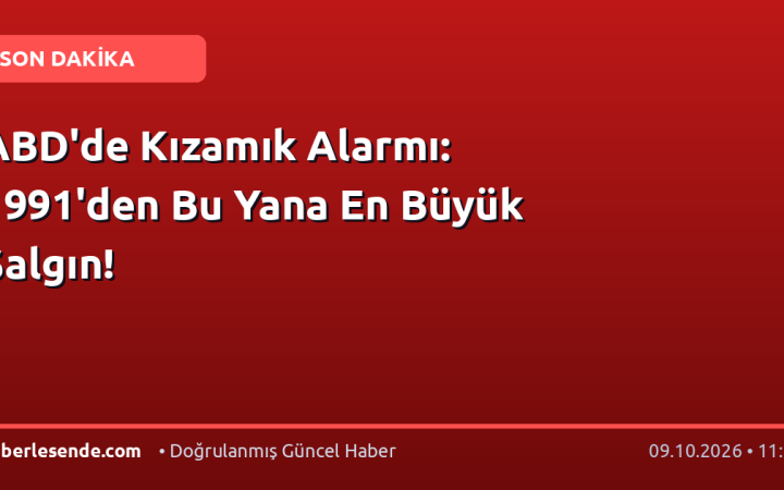 ABD'de Kızamık Alarmı: 1991'den Bu Yana En Büyük Salgın!