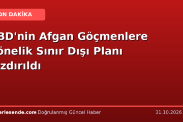 ABD'nin Afgan Göçmenlere Yönelik Sınır Dışı Planı Sızdırıldı