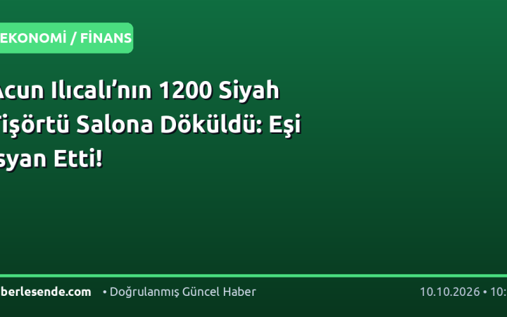 Acun Ilıcalı’nın 1200 Siyah Tişörtü Salona Döküldü: Eşi İsyan Etti!