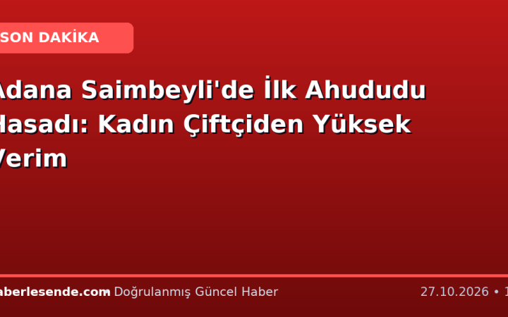 Adana Saimbeyli'de İlk Ahududu Hasadı: Kadın Çiftçiden Yüksek Verim