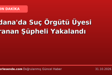 Adana'da Suç Örgütü Üyesi Aranan Şüpheli Yakalandı