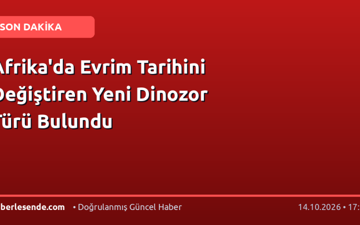 Afrika'da Evrim Tarihini Değiştiren Yeni Dinozor Türü Bulundu