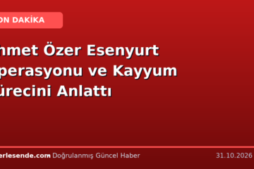 Ahmet Özer Esenyurt Operasyonu ve Kayyum Sürecini Anlattı