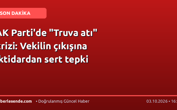 AK Parti'de "Truva atı" krizi: Vekilin çıkışına iktidardan sert tepki