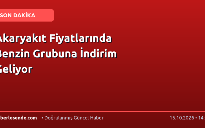 Akaryakıt Fiyatlarında Benzin Grubuna İndirim Geliyor