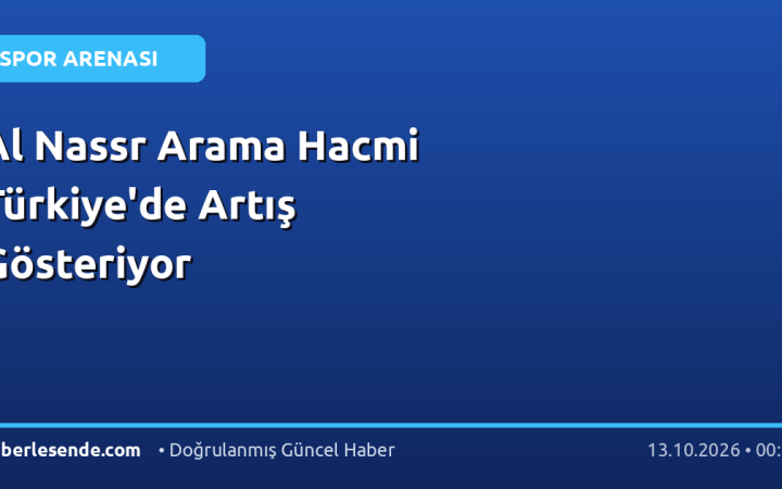 Al Nassr Arama Hacmi Türkiye'de Artış Gösteriyor