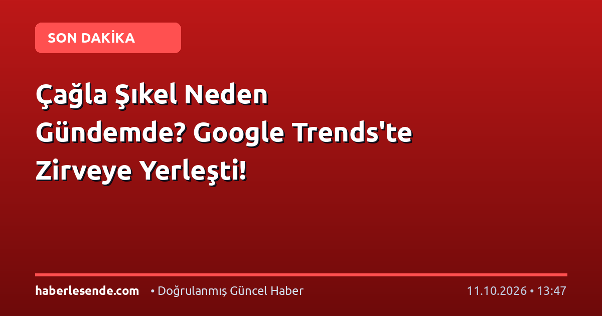 Çağla Şıkel Neden Gündemde? Google Trends'te Zirveye Yerleşti!