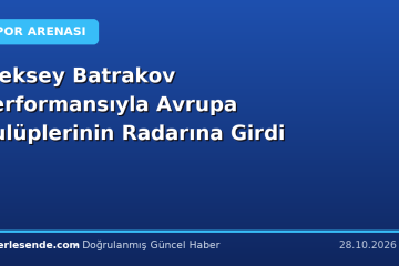 Aleksey Batrakov Performansıyla Avrupa Kulüplerinin Radarına Girdi
