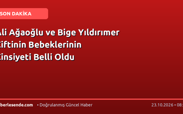 Ali Ağaoğlu ve Bige Yıldırımer Çiftinin Bebeklerinin Cinsiyeti Belli Oldu