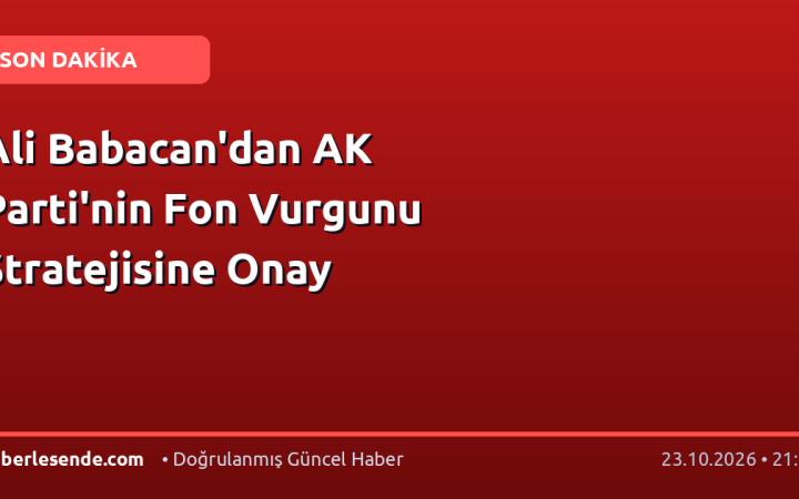 Ali Babacan'dan AK Parti'nin Fon Vurgunu Stratejisine Onay