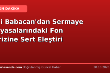Ali Babacan'dan Sermaye Piyasalarındaki Fon Krizine Sert Eleştiri