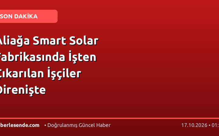 Aliağa Smart Solar Fabrikasında İşten Çıkarılan İşçiler Direnişte
