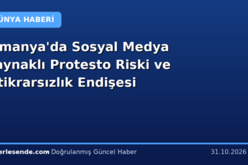 Almanya'da Sosyal Medya Kaynaklı Protesto Riski ve İstikrarsızlık Endişesi