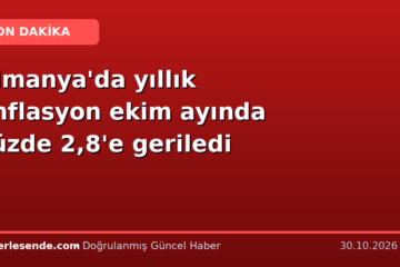 Almanya'da yıllık enflasyon ekim ayında yüzde 2,8'e geriledi