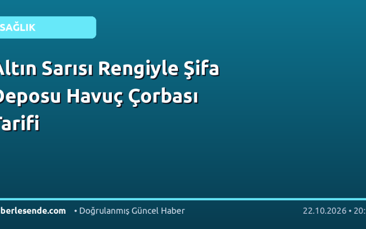 Altın Sarısı Rengiyle Şifa Deposu Havuç Çorbası Tarifi