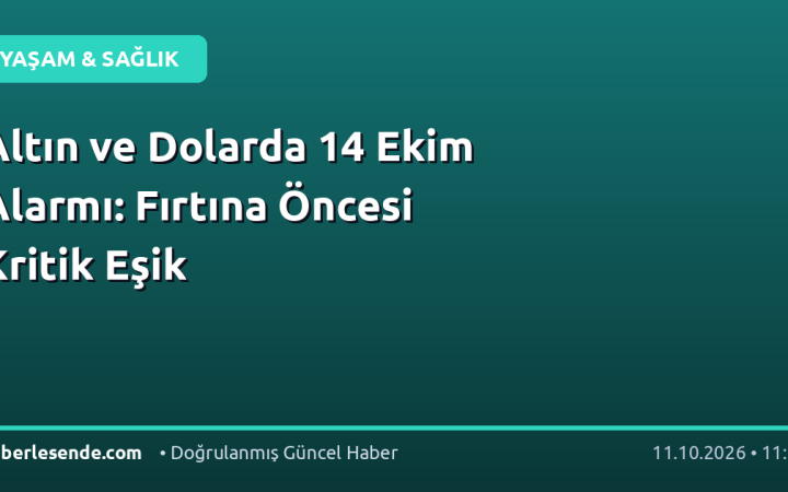 Altın ve Dolarda 14 Ekim Alarmı: Fırtına Öncesi Kritik Eşik