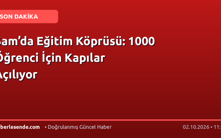 Şam’da Eğitim Köprüsü: 1000 Öğrenci İçin Kapılar Açılıyor