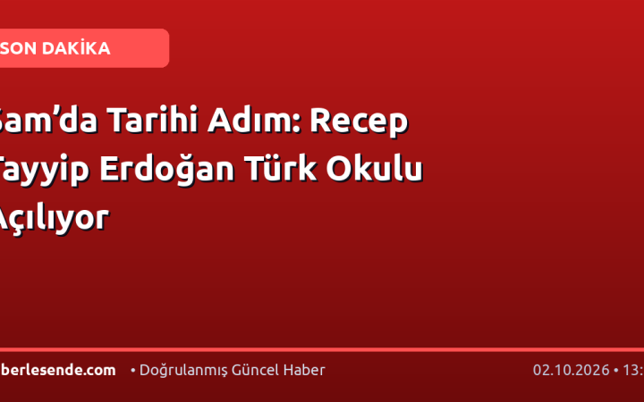 Şam’da Tarihi Adım: Recep Tayyip Erdoğan Türk Okulu Açılıyor