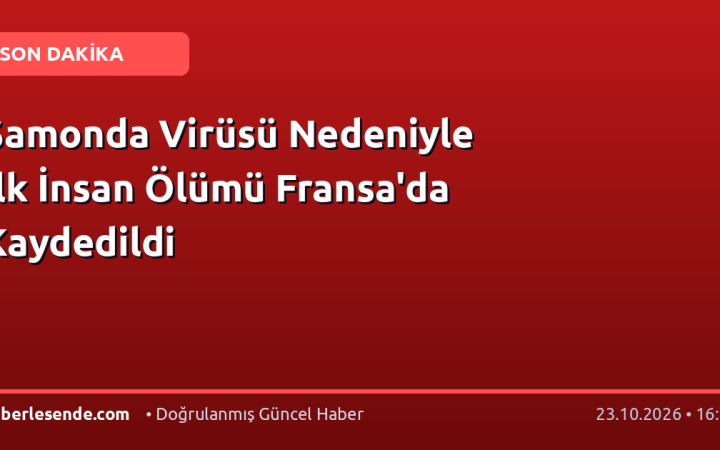 Şamonda Virüsü Nedeniyle İlk İnsan Ölümü Fransa'da Kaydedildi