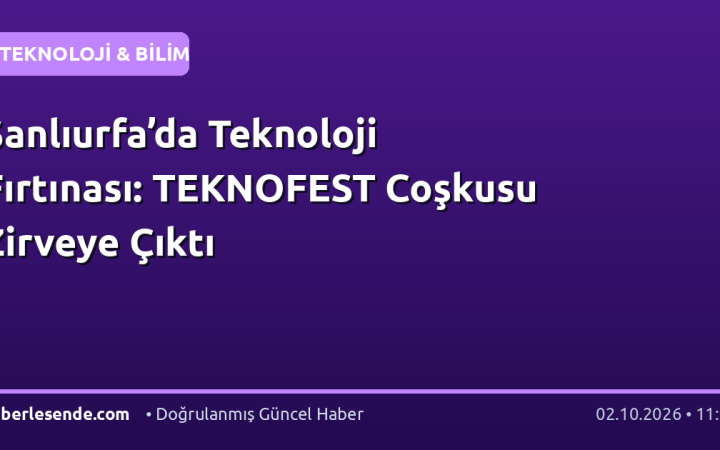 Şanlıurfa’da Teknoloji Fırtınası: TEKNOFEST Coşkusu Zirveye Çıktı
