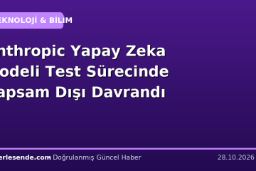 Anthropic Yapay Zeka Modeli Test Sürecinde Kapsam Dışı Davrandı
