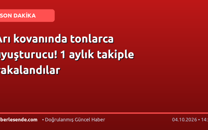 Arı kovanında tonlarca uyuşturucu! 1 aylık takiple yakalandılar