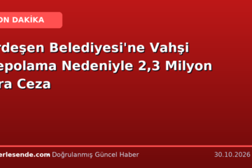 Ardeşen Belediyesi'ne Vahşi Depolama Nedeniyle 2,3 Milyon Lira Ceza