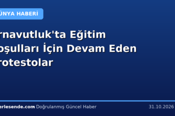 Arnavutluk'ta Eğitim Koşulları İçin Devam Eden Protestolar