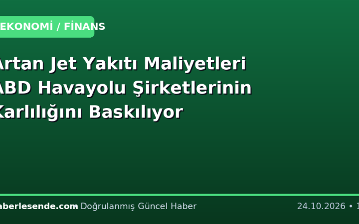 Artan Jet Yakıtı Maliyetleri ABD Havayolu Şirketlerinin Karlılığını Baskılıyor
